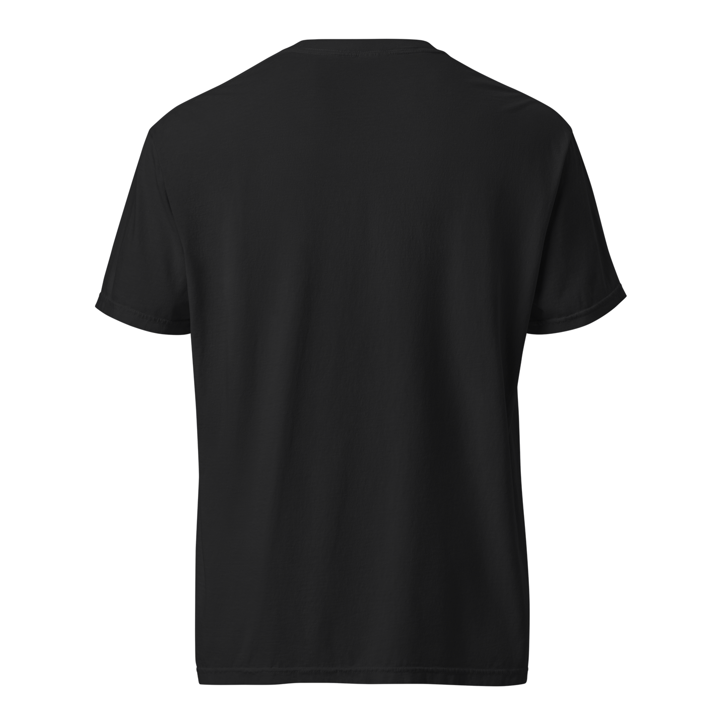 Missing Out Is Part of Choosing unisex heavyweight t-shirt in black, back view